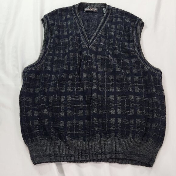 Brandini Sweater Vest, Made in Italy, 30% Wool XL - Picture 1 of 4